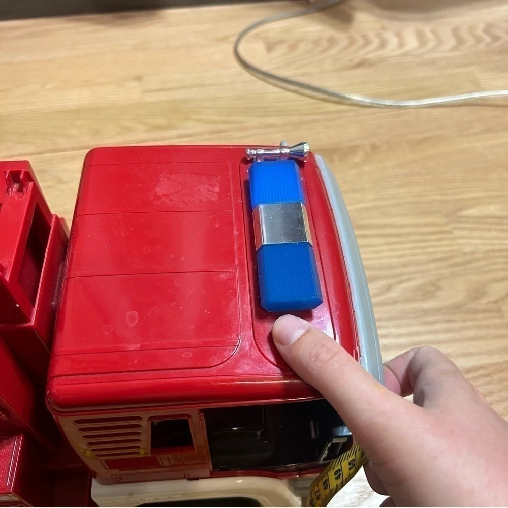 Driven by Battat Bright Red & White Fire Truck Toy Vehicle Lights 24 Ladder